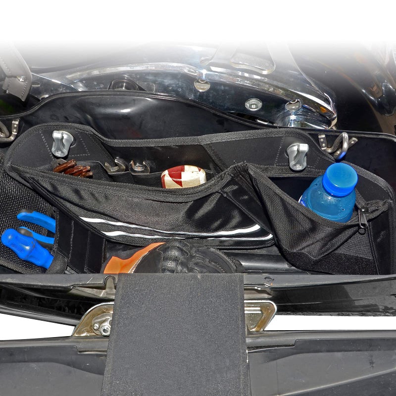 Goldfire Saddlebag Organizer Liners for Harley Saddle Bag Side Tool Organizer Storage Bag For Touring Road King Electra Glide Street Glide 2014-2024 Motorcycle Accessories(Black) - Image 3